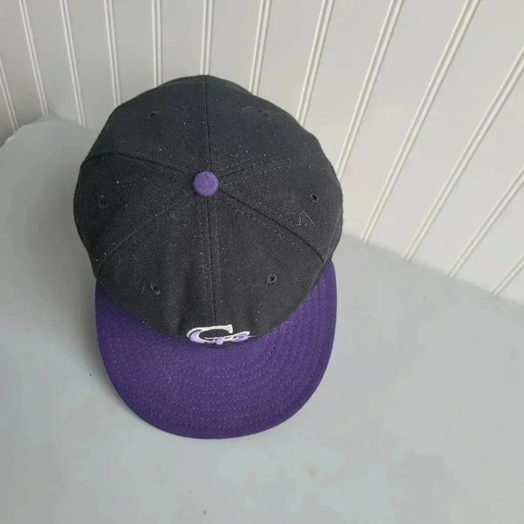 Colorado Rockies Hat Cap Stretch Fit Black Purple New Era Embroidered MLB USA 8 - Picture 10 of 11